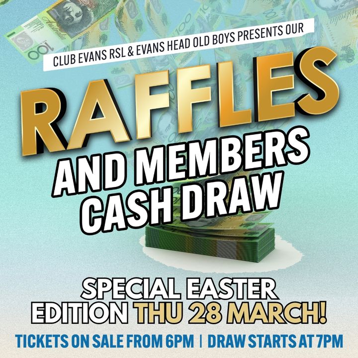 Featured image for “Due to the Good Friday Public Holiday (Fri 29 March) we have moved the weekly Old Boys’ Raffle to THURSDAY 28 March featuring loads of exciting Easter goodies”