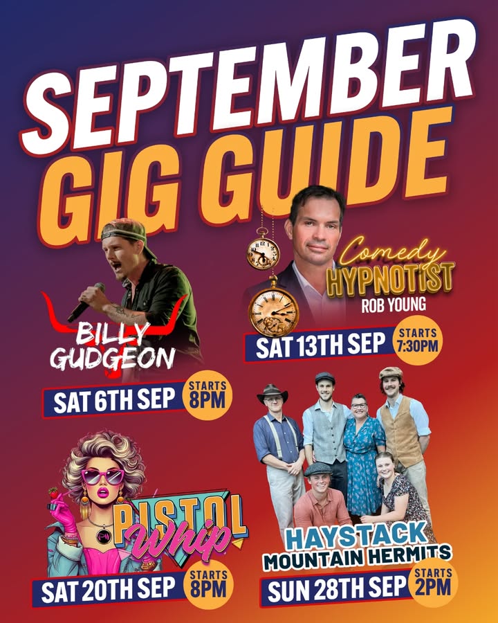 Featured image for “September Entertainment Extravaganza at Club Evans: Live Music, Shows, and Good Times Await!”