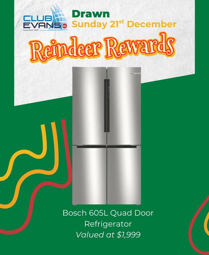 Featured image for “Reindeer Rewards: Win a Bosch Fridge at Club Evans”