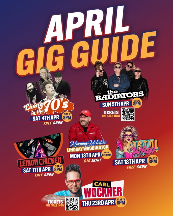 Featured image for “April Entertainment at Club Evans”