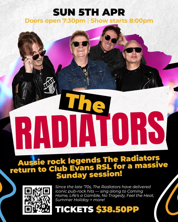 Featured image for “The Radiators Live Tonight at Club Evans”
