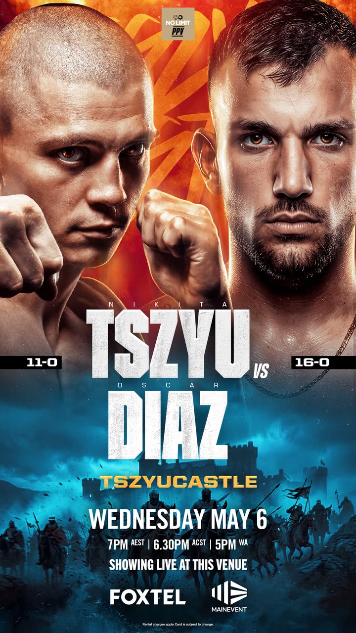 Featured image for “Nikita Tszyu vs Oscar Diaz Live at Club Evans”