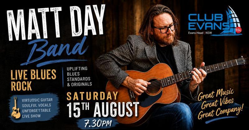Featured image for “Live Music at the Club – Matt Day Band”