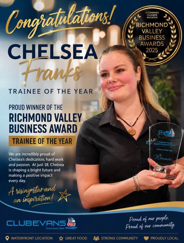 Featured image for “Club Evans RSL Wins at Richmond Valley Business Awards”