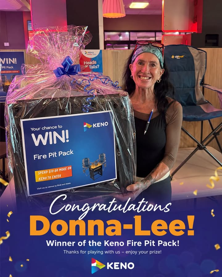 Featured image for “Donna-Lee Wins the Keno Fire Pit Pack at Club Evans RSL”