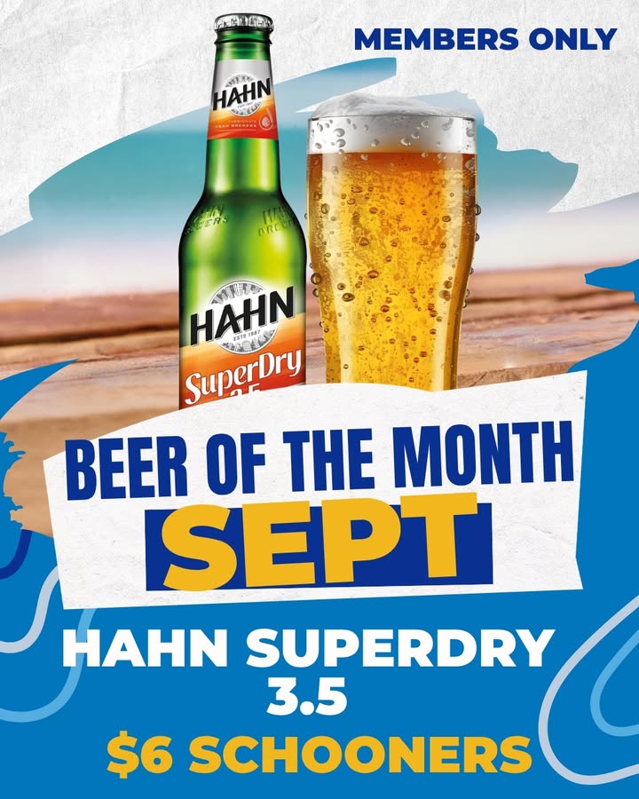 Featured image for “Hahn SuperDry 3.5 Beer of the Month at Club Evans RSL”