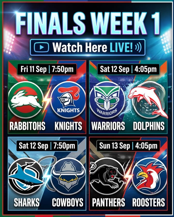 Featured image for “NRL Finals Week 1 Live on the Big Screen at Club Evans RSL”