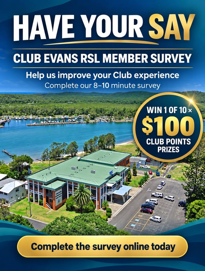 Featured image for “Club Evans RSL Member Survey – Have Your Say”