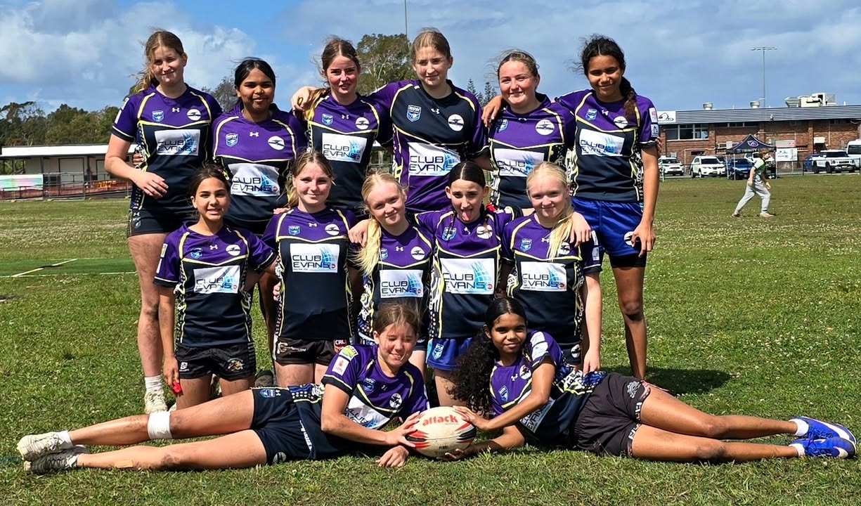 Featured image for “Evans River 14s Girls Rugby League Shine at Far North Coast 9s”