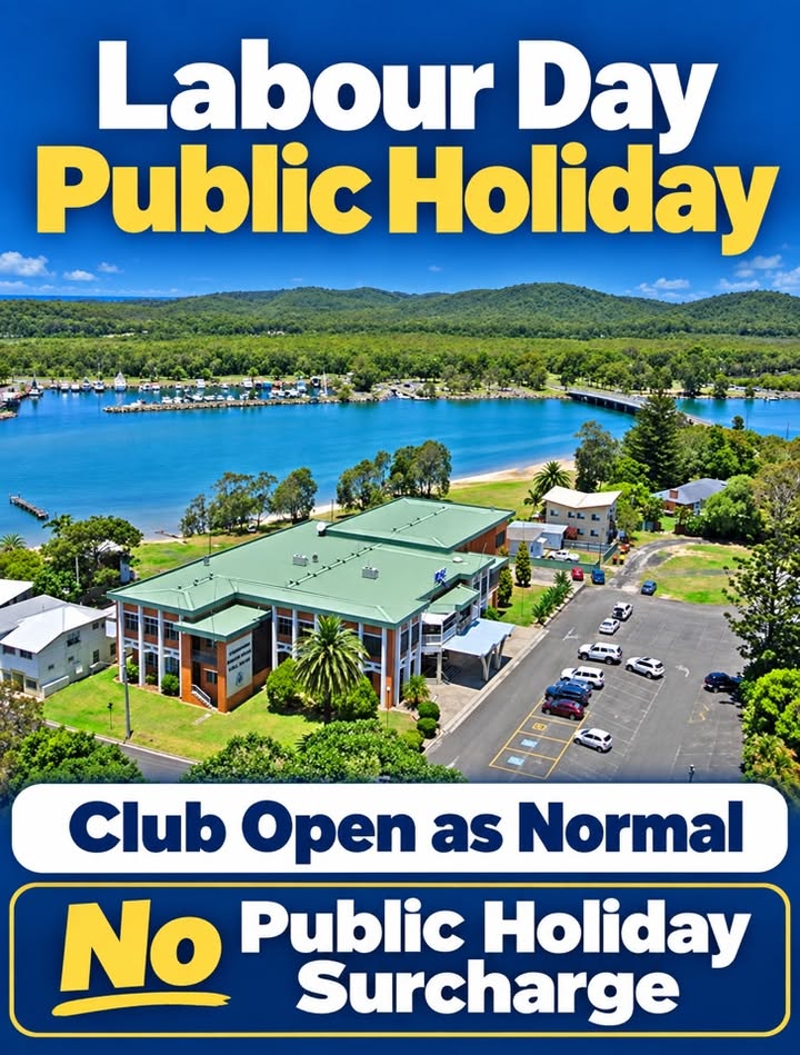 Featured image for “Club Evans RSL Open Labour Day – No Surcharge!”