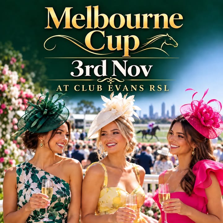 Featured image for “Melbourne Cup Luncheon at Club Evans RSL – Book Now”
